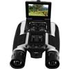 Tufgo 12 binocoli digitali con fotocamera, registrazione video 2,5 K, foto da 48 MP, IPS LCD da 2,4 pollici, zoom 8x, 1000 mAh, per microsd, slot per uccelli, escursionismo, sport all'aria aperta, argento