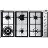 De'Longhi DELONGHI PLI 69 GHD PIANO COTTURA A GAS 90 CM 6 FUOCHI COMANDI LATERALI GRIGLIE GHISA PLI69GHD