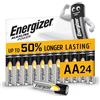 Energizer Alkaline Power - Pile AA (Confezione da 24) Batterie Alcaline 1,5V - potenza di lunga durata - 100% imballaggio riciclabile privo di plastica - 7 anni di conservazione [Esclusiva Amazon]