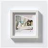 walther design Stockholm EA222WD, Cornice in Legno con Passepartout, Confezione Doppia, 20 x 20 cm, Bianco