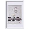 walther design bianca 15 x 20 cm con passe-partout, cornice in plastica Steel Style ES520W