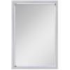 walther design argento 40 x 50 cm con passe-partout, cornice in plastica Steel Style ES050S