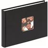 walther design Album Fotografico Nero 22 x 16 cm con Ritaglio di Copertina, Fun FA-207-B