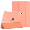 MoKo Cover Custodia iPad (A16) 11a Generazione 2025 /iPad 10a Generazione 2022, Cover Custodia Protettiva per Supporto Ultrasottile con Copertura Posteriore Traslucida in PC Rigido, Arancia Albicocca