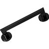 Micel - 60637 - Maniglione con rosetta curva in alluminio (50 mm) e maniglia quadrata per porta, finitura nera, 250 x 50 x 60 mm