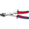 KNIPEX Roditrice a testa piana nichelate con impugnature multicomponente 280 mm, 90 55 280 EAN