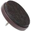Adsamm® / 4 x feltrini con chiodo / marrone / Ø 35 mm / tondi / scivoli in plastica con chiodo e base in feltro / piedini protettivi per mobili Adsamm® Quality