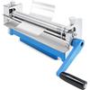 Generic Macchina piegatubi manuale di rotolamento di slittamento, piegatrice rotonda della piastra metallica con 2 rulli staccabili, dispositivo di piegatura completo dello strato per acciaio