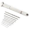 Desiumite Kit trapano a mano, Set mandrino senza chiave, Per punte elicoidali HSS, Per utensili di perforazione, Attrezzature per la creazione di gioielli, Circuito PCB, Gomma di plastica di legno