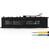 K KYUER BTY-M57 Laptop Batteria per MSI GP66 GP76 Leopard 10UE-227IT 009NL 10UG-219IT 10UH 11UE 11UG 11UH Vector GP66 GP76 12UE 12UG 12UH 12UGS 12UHS 12UHSO 12UGSO-606NL 618FR 12UE-045NL 446NL 053BE 447BE