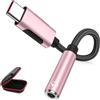 ACAGET Adattatore USB C Jack 3.5mm per Samsung Galaxy S26Ultra A27 A37 A17 A57 A26 | Adattatore USB C per Cuffie USB C Adattatore Chip DAC Audio da USB C a jack 3,5mm per iPhone 17 16e 15 18 Pro Max Pixel11 10a