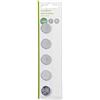 NEDIS Batterie Lithio Bottone Cr2025 3 V (5 Pz)
