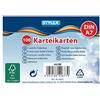 Stylex 42677 100 cartoncini a righe, DIN A7, Bianco