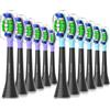 Jarubekil Spazzole di ricambio compatibili con Philips Sonicare, 12 pezzi | Testine medie per 5500, 5300, 9000, 3100, 4100, 6100, 7100