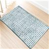 Comart - Tappeto Berbero Dastan - 60x90 cm - Linee Azzurro
