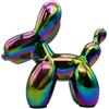 HDKXBEJ Statua placcata a forma di cane palloncino per soggiorno, decorazione moderna per la casa, regalo per San Valentino e per la casa per donne (colorata)