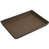 Gobel 225710 - Stampo per torta rettangolare, 29 x 20,5 cm, bordo scanalato, fondo fisso anti-aderente