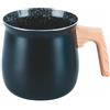 GALILEO Bollilatte in alluminio 1,3 L, rivestimento interno in ceramica, impugnatura effetto legno, SìChef
