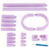 Authentic Knitting Board Telaio Multi-Maglia Regolabile, Parti a Scatto, Calibro Piccolo e Grande