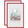 walther design New Lifestyle KV040RD - Cornice portafoto in plastica, 30 x 40 cm, 2 pezzi, colore: rosso