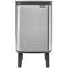 Brabantia Bo Waste Bin Hi Pattumiera 4L con Coperchio a Chiusura Ammortizzata, Secchio Interno Rimovibile e Maniglia per il Trasporto, ottimo per Bagno, Camera da Letto e Ufficio, Matt Steel