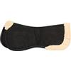 Imperial Riding Sottosella IRH Suede Fur, Ammortizzante Half Pad con Bordo in Pelliccia Sintetica, Colore Nero