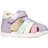 Geox B Sandal Macchia Gir, Sandali Bimba 0-24, Lilac Watersea, 21 EU