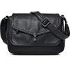 NICOLE & DORIS Borse Messenger Donna Borsa Tracolla Leggero Borse a Spalla Retrò in Pelle PU Borse a Mano Crossbody Borse Satchel Tasche Multiple Borsetta Tracolla Impermeabile Nero Classico