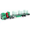 Herpa modello camion MAN TGS TM autoarticolato con stanti Trost (Austria), miniatura in scala 1:87, oggetto da collezione, Made in Germany, plastica