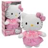 Hello Kitty - Peluche Alto 30 cm, Morbida Con abito E Fiocco A Quadretti Bianchi E Rosa, Altamente molto dettagliata, Per Collezionisti e Bambini dai 3 Anni