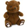 Teorema Giocattoli Orsacchiotto Peluche Eco-Friendly, Morbido Orso Teddy Bear Marrone 32 cm, Pupazzo Realizzato con Materiali Sostenibili, Regalo per Bambini