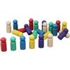 WISSNER® RE-Wood - Set di personaggi Jumbo (24 pezzi), in 6 colori