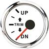 Eurowagens Indicatore Assetto Barca Per Motore Fuoribordo Trim Tilt Sinistra Display Bianco