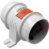 Eurowagens SEAFLO Ventola Aria Stufa Bilge Marine In-Line 3" 12V 145 CFM Quiet Barca Bianca