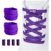Shecret 2 Paia Elastici Lacci con Chiusura in Metallo, Lacci Senza Nodo No Tie Laccis, Durable Laccis Elastici per Bambini e Adulti, Adatto a Tutte Le Scarpe, per Scarpe Sportive, Scarpes Casual