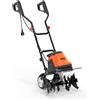 AIVOLT Motozappa Elettrica 1800W, Larghezza 48cm, Profondità 22cm