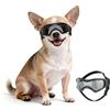 Billionchains Occhiali da sole per cani per razze extra piccole, protezione UV, antivento, taglia XS, con cinghie regolabili per testa e mento, per auto, escursionismo, viaggi, spiaggia, nero