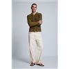 Desigual, Pantalone Paisley 100% cotone, Uomo, Cotone, Bianco, 28
