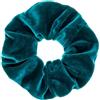 Leirinik Velvet Scrunchie verde scuro, confezione da 1 - 14 cm - elastico per capelli di alta qualità in 100% poliestere - effetto velluto per donne e ragazze - tutti i tipi di capelli - delicato sui
