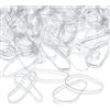 EBOOT Elastici per capelli, trasparenti, 3 mm, 500 pezzi