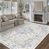 HUGEAR Tappeto Salotto 200x300cm Blu Antiscivolo | Lavabile In Lavatrice, Vintage, Camera Da Pranzo, Sedia, Ufficio, Grandi, Rug, Esterno, Pelo Corto, Carpet