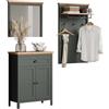 trendteam smart living - Combinazione bagno - Stanton - Bagno - Dimensioni di montaggio (L x A x P) 169 x 198 x 39 cm - Colore verde abete con rovere Evoke - 220991204