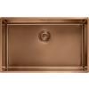 Franke Mythos Masterpiece BXM 210/110-68 - 127.0662.644 Lavello da Incasso 1 Vasca Monovasca Semifilo - Filotop - Sottotop 725 x 450 mm con Vasca 685 x 410 mm Acciaio F-inox finitura PVD Copper