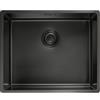 Franke Mythos Masterpiece BXM 210/110-50 - 127.0650.363 Lavello da Incasso 1 Vasca Monovasca Semifilo - Filotop - Sottotop 540 x 450 mm con Vasca 500 x 410 mm Acciaio F-inox finitura PVD Antracite
