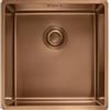 Franke Mythos Masterpiece BXM 210/110-40 - 127.0662.649 Lavello da Incasso 1 Vasca Monovasca Semifilo - Filotop - Sottotop 440 x 450 mm con Vasca 400 x 410 mm Acciaio F-inox finitura PVD Copper