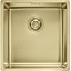 Franke Mythos Masterpiece BXM 210/110-40 - 127.0662.648 Lavello da Incasso 1 Vasca Monovasca Semifilo - Filotop - Sottotop 440 x 450 mm con Vasca 400 x 410 mm Acciaio F-inox finitura PVD Gold