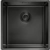 Franke Mythos Masterpiece BXM 210/110-40 - 127.0650.362 Lavello da Incasso 1 Vasca Monovasca Semifilo - Filotop - Sottotop 440 x 450 mm con Vasca 400 x 410 mm Acciaio F-inox finitura PVD Antracite