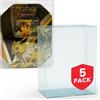 EVORETRO Plastic Display Case Protector for Pokemon Medium Tin Packaging - 5-Pac