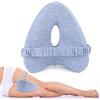AKONE Cuscino per ginocchia per chi dorme sul fianco, cuscino ortopedico per gambe, cuscino ergonomico con cintura, cuscino per chi dorme sul fianco in memory foam, cuscino gravidanza per sostenere gambe