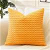 Artscope Federe Cuscini in Velluto a Coste per Divano 55x55cm Copricuscini di Bolla Geometrico Decorativa per Salotto Moderno Cuscino per Camera da Letto, Giallo Oro